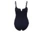 Maillot de bain une pièce noir, dos nu.