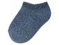 Chaussettes courtes en coton bleu denim.