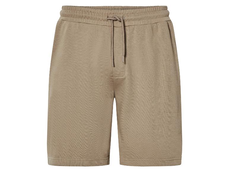 Shorts de jogging beige avec cordon.