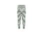 Pantalon de pyjama bébé rayé vert et blanc.
