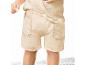 Ensemble bébé beige : t-shirt et short.