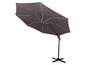 Un parasol gris avec un pied en croix