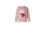 Sweat-shirt en polaire rose pour enfant avec motif d'ours