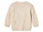 Pull beige vu de dos.