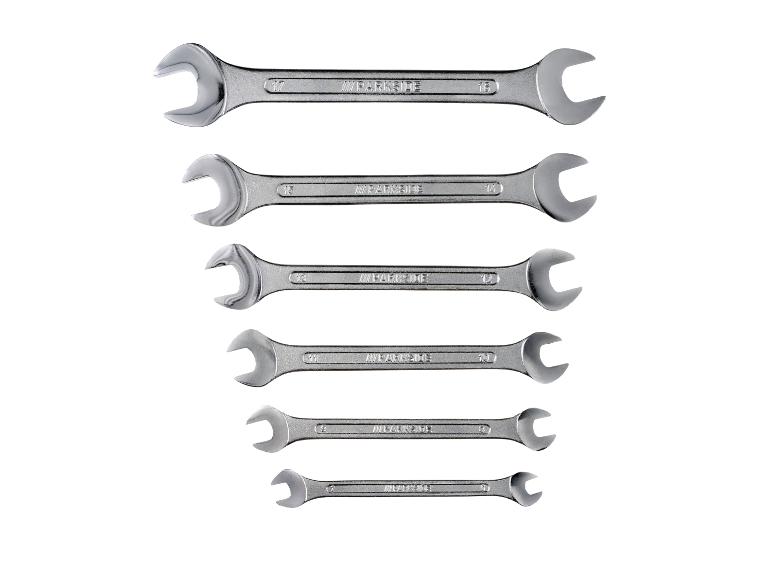 Un jeu de clés mixtes Parkside de différentes tailles.