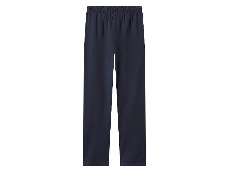 Pantalon de pyjama bleu marine avec taille élastique