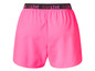 Shorts de sport roses avec le logo Relive.