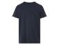T-shirt bleu marine à manches courtes.
