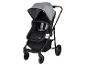 Poussette Bebeconfort : design moderne, couleur grise.