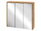 Armoire à pharmacie en bois avec trois portes miroir