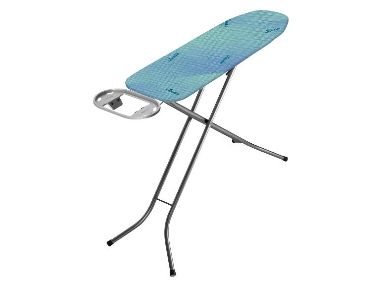 Table à repasser Vileda avec housse bleu-vert et support pour fer