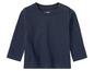 Un t-shirt à manches longues bleu marine pour bébé de la marque Name It.