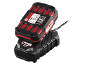 Batterie 20V, 2.0Ah sur chargeur avec sortie max 2.4A.