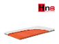 Matelas Hn8 Schlafsysteme avec une coupe montrant le noyau en mousse orange