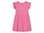 Robe rose pour enfant, style simple et décontracté.