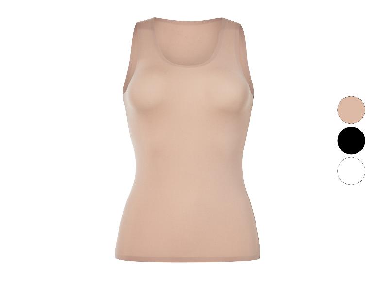 Débardeurs sans manches, disponibles en beige, noir et blanc.