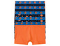 imprimé/bleu marine/orange