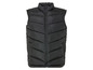 Un gilet matelassé noir sans manches.