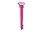 Support de parasol de plage rose avec vis intégrée pour le sable