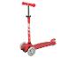 Trottinette rouge pour enfant, design moderne.