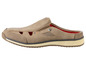 Des chaussures marron en cuir à enfiler avec un style sportif.
