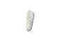 Chaussette courte blanche sur fond blanc