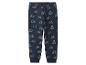 Pantalon de jogging pour enfant bleu marine à imprimé tracteurs.