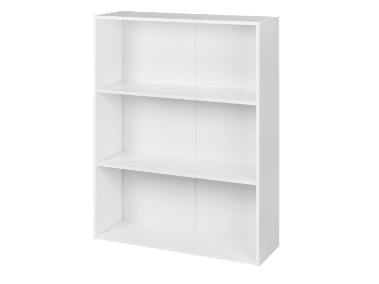Bibliothèque blanche avec trois étagères