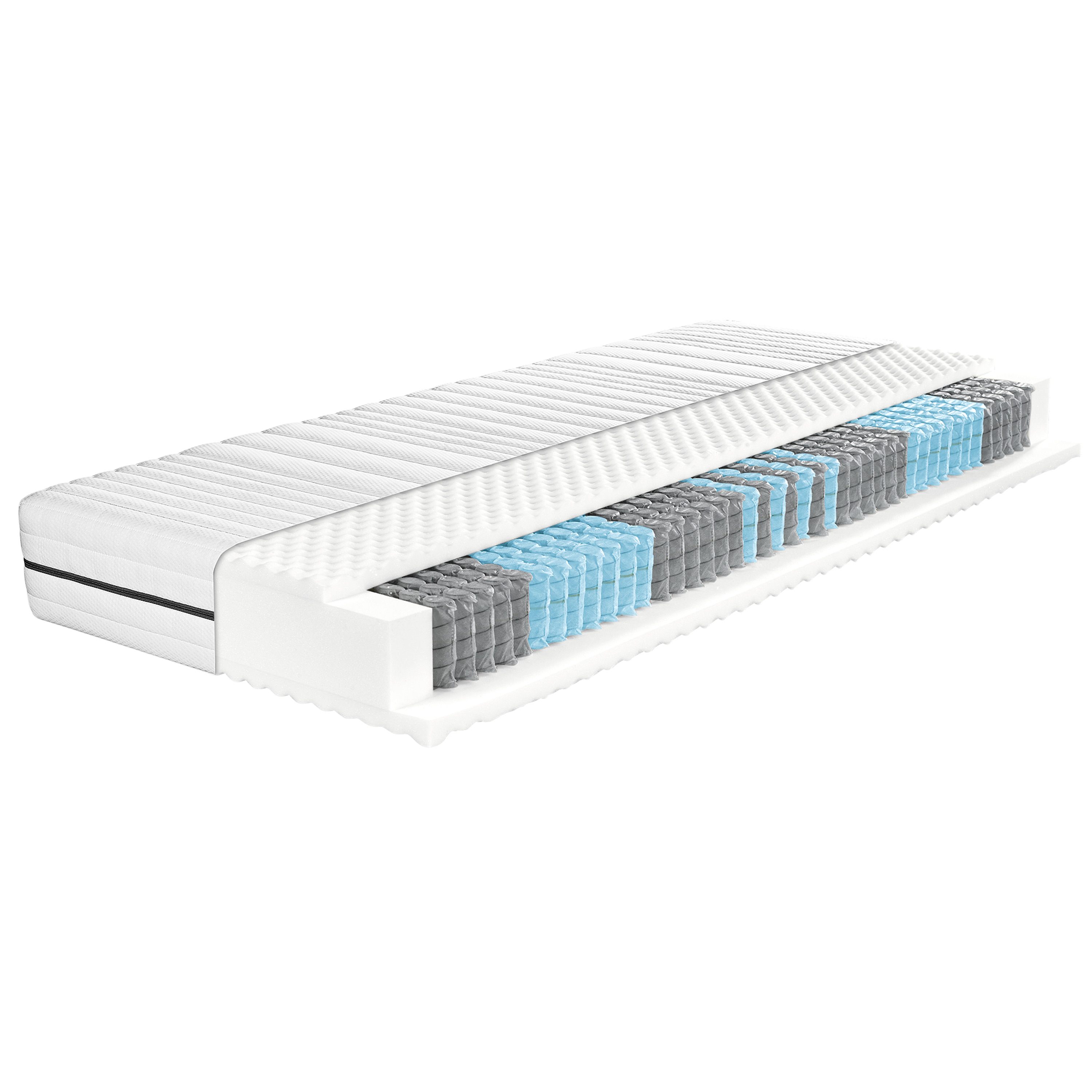LIVARNO home Matelas à 1000 ressorts ensachés Royal Support, 7 zones, H3