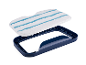 Coussin de nettoyage de rechange et support en plastique pour la serpillière.