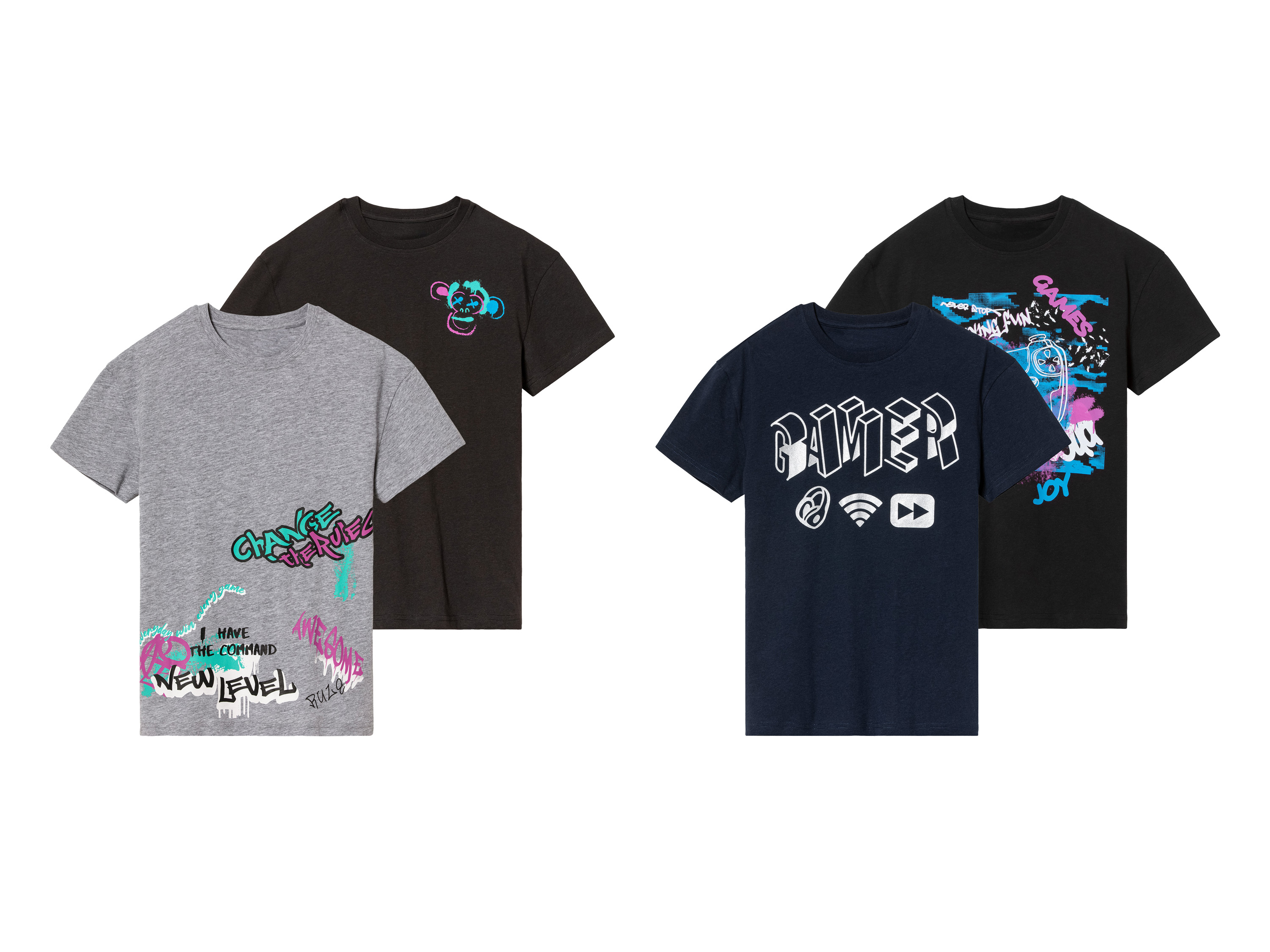 pepperts!® Lot de 2 t-shirts garçon