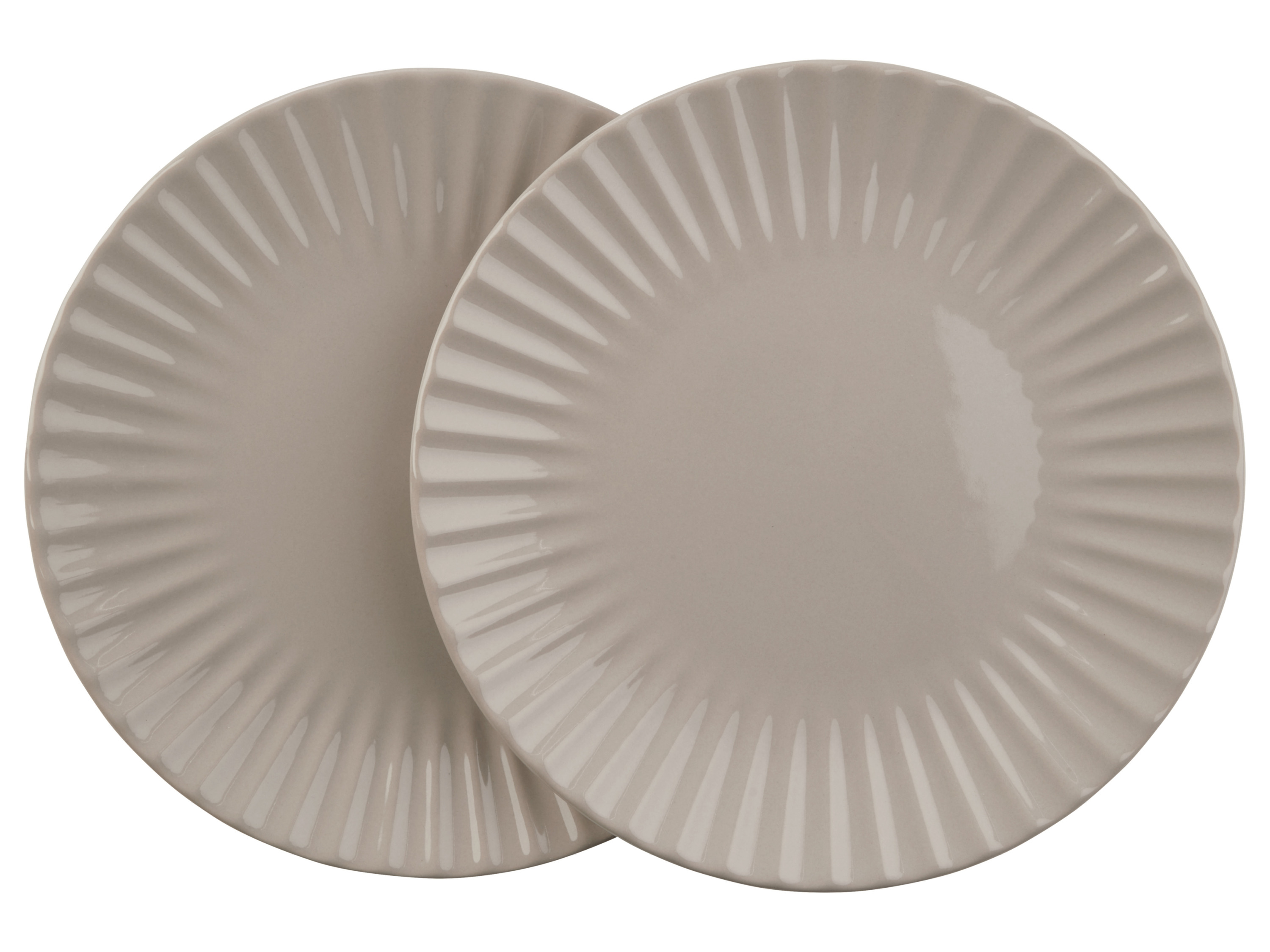 LIVARNO home Set de vaisselle (assiettes, beige)