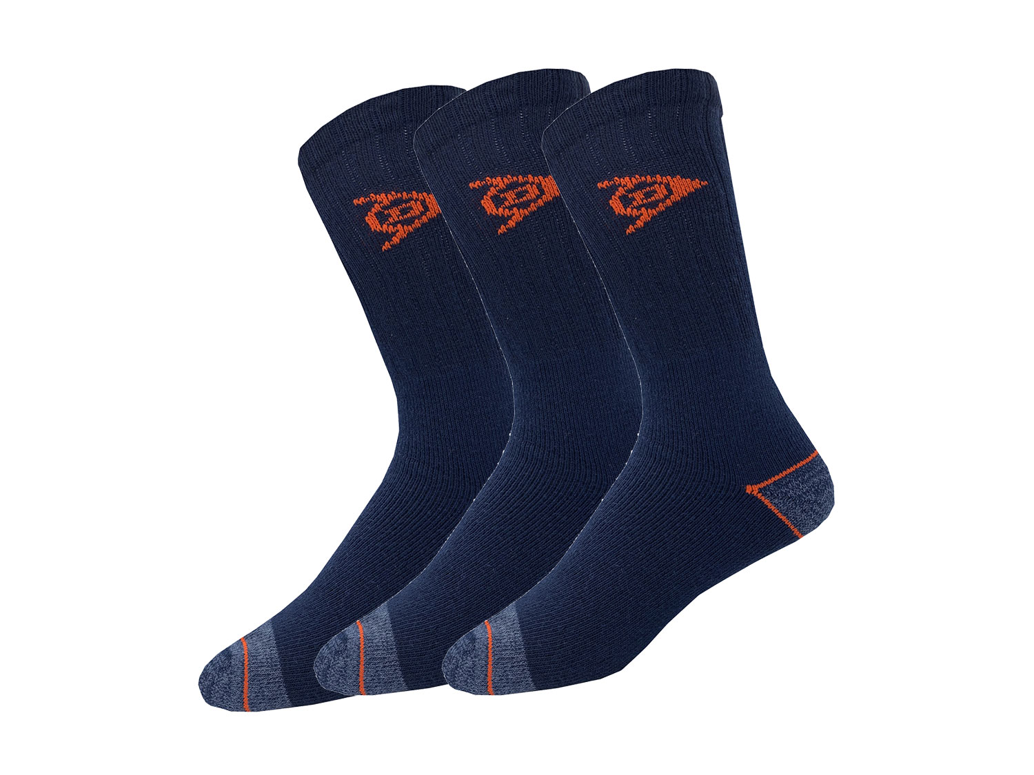 DUNLOP Lot de 3 paires de chaussettes de travail homme  (bleu foncé, 39-42)