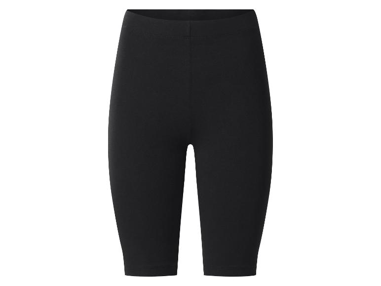Short de cyclisme noir pour femme avec taille élastique.