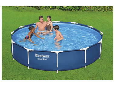 Bestway Piscine gonflable Steel Pro Frame Pool-Set avec pompe de filtration Ø 366 x 84 cm