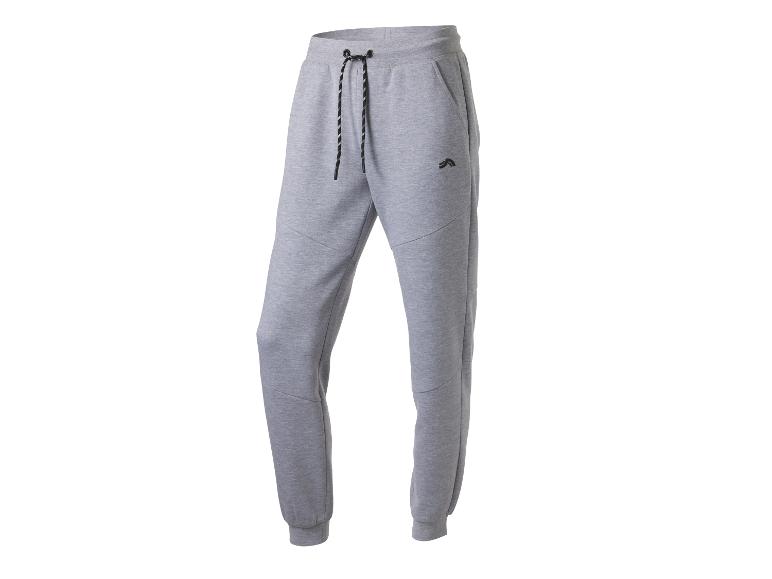 Pantalon de jogging gris avec cordon de serrage et logo