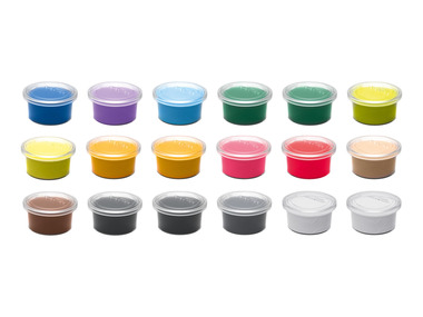 crelando® Pots de pâte à modeler XXL, 18 pièces