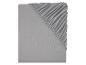 Drap-housse et drap-plat gris : literie simple et élégante.