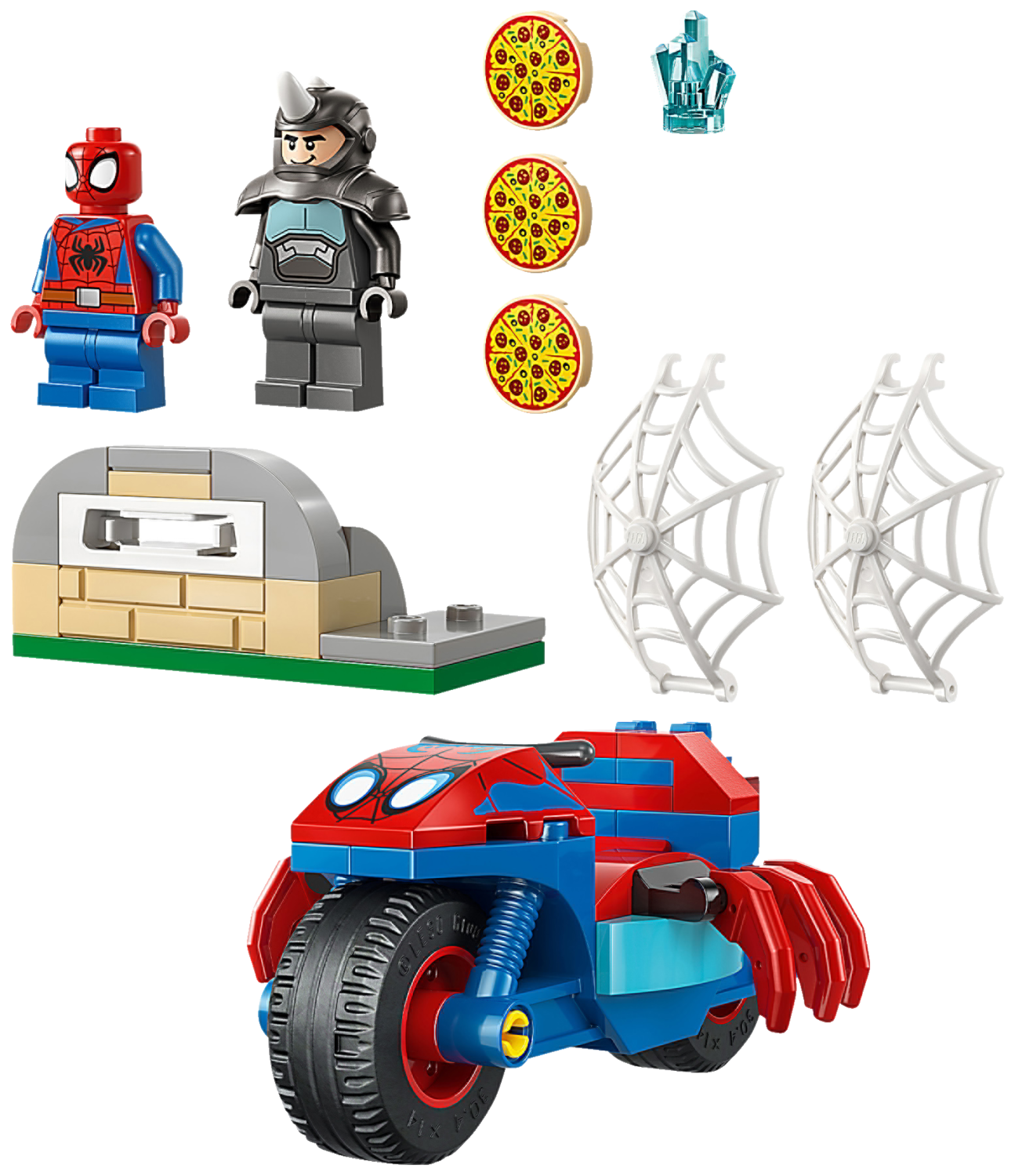 LEGO 11206 Spidey sur sa moto contre Rhino - Set Marvel 61 pièces - vue 7