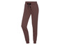 Pantalon de survêtement marron avec cordon noir.