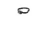 Une lampe frontale noire avec une sangle
