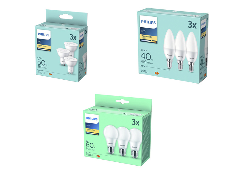 PHILIPS Lot de 3 ampoules LED Acheter en ligne LIDL