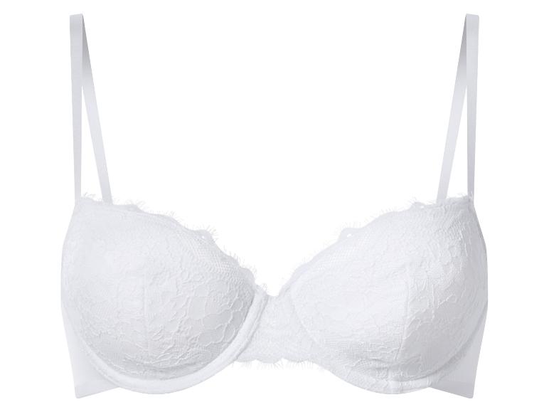 Soutien-gorge en dentelle blanche à bretelles réglables