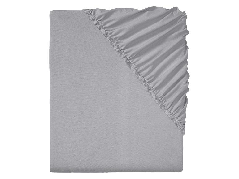 Drap-housse gris en jersey