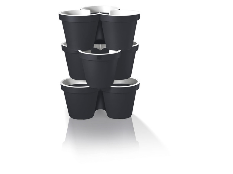 Aller en mode plein écran : PARKSIDE® Pot à plantes, plastique, 3 pièces, empilable - Image 9