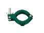 Serre-joint vert foncé avec vis : fixation robuste.