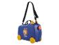 Valise enfant Peppa Pig, bleue, motif jungle.