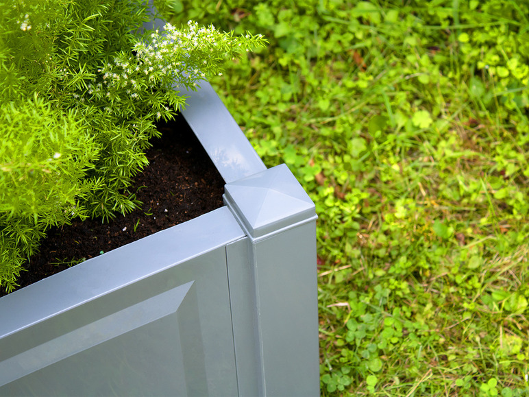 Aller en mode plein écran : KHW Bac à plantes avec treillis central, 100 cm de long, 110 litres, plastique - Image 18