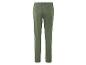 Pantalon vert olive à taille élastique.