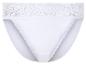 Culotte blanche en coton avec dentelle.